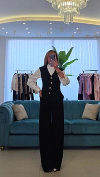 Tailleur Golden Vest- Set 2 Pezzi