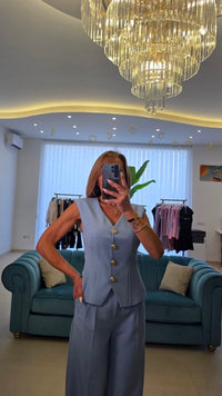 Tailleur Golden Vest- Set 2 Pezzi